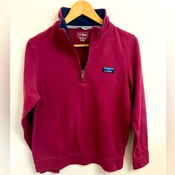 L.L. Bean Other - L.L. Bean Men's Red Zip Up Sweater